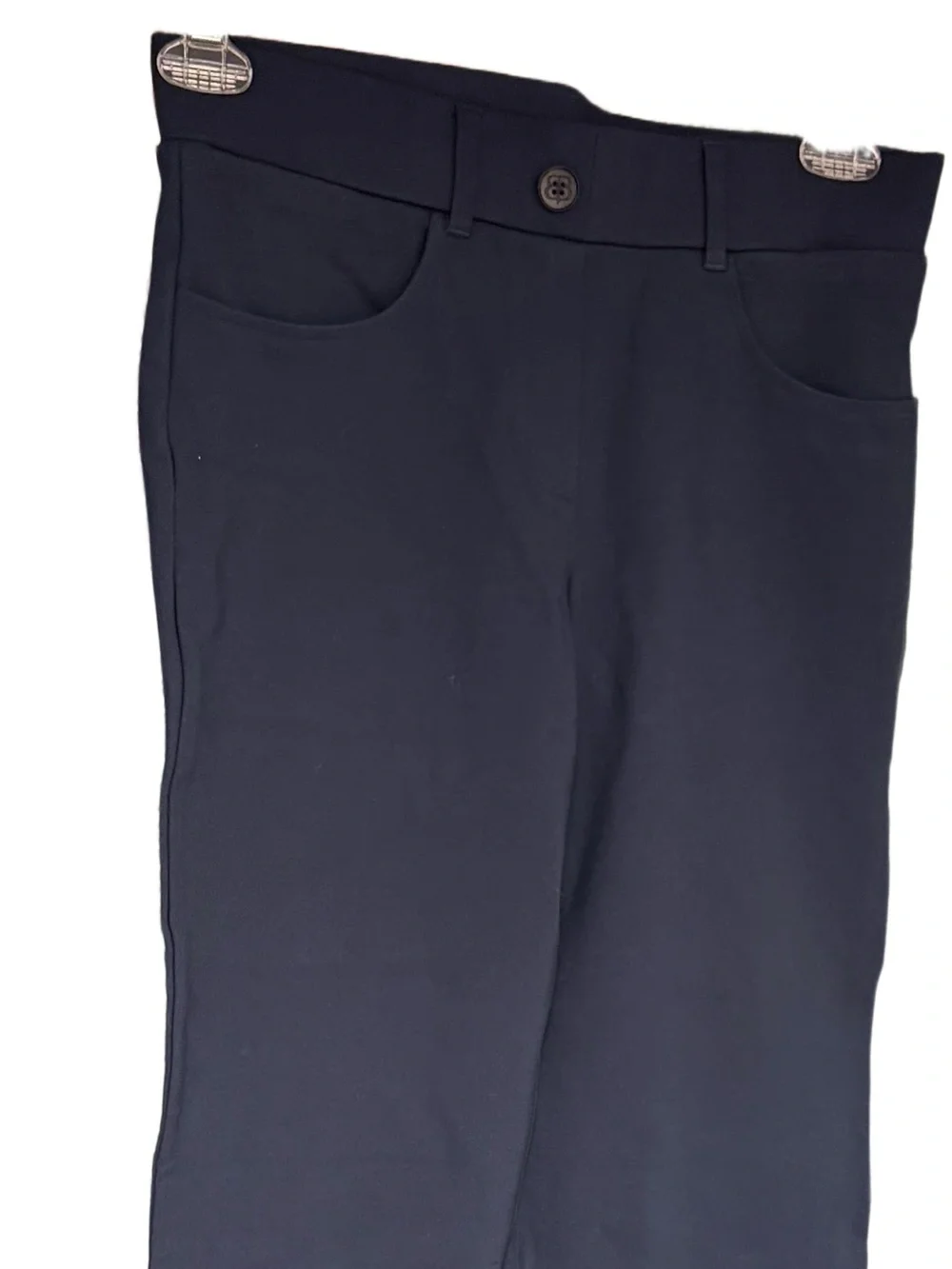 Betabrand Navy Straight-Leg Ponte Trousers - Picture 4 of 4